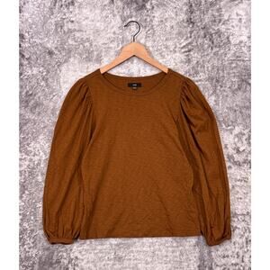 Ruti Top Small / Medium Womens Pima Cotton Puff Sleeve